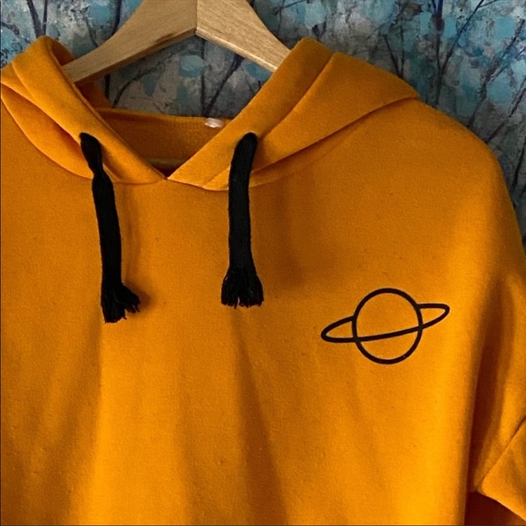 Yellow Planet Hoodie Sweatshirt - Picture 2 of 4